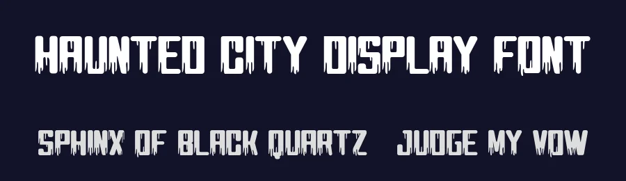 Haunted CIty Display Font by pandekastudio — Display Font — thumbnail 2