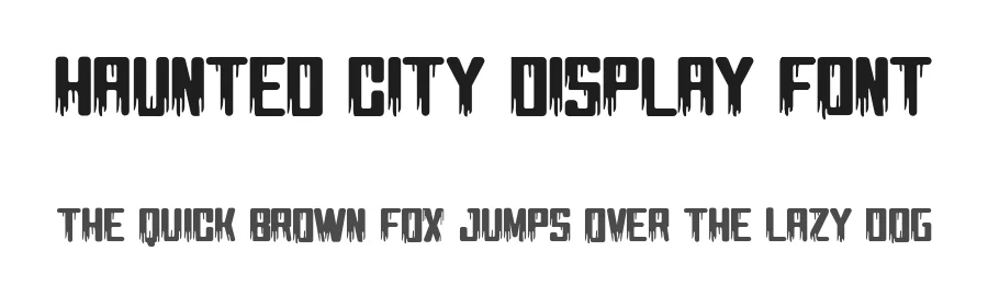 Haunted CIty Display Font by pandekastudio — Display Font