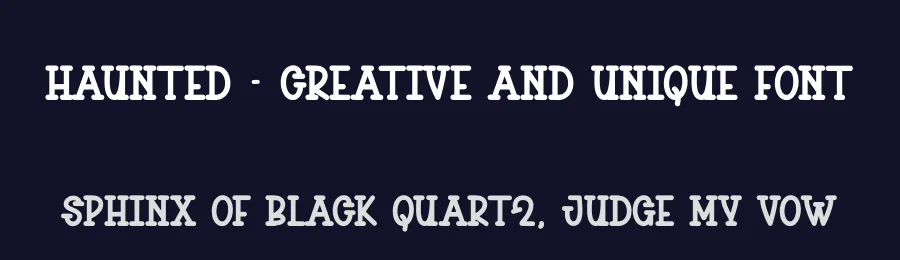 Haunted – Creative And Unique Font by andikastudio — Display Font — thumbnail 2