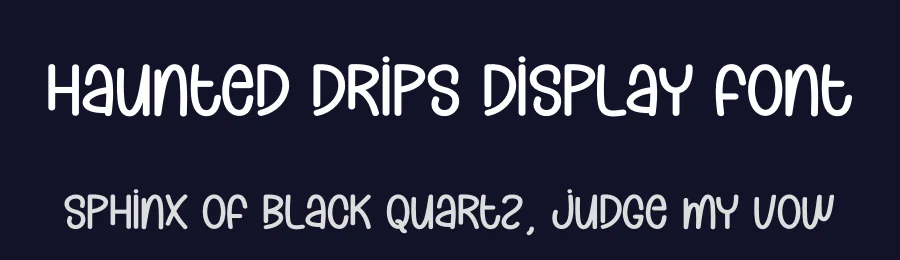 Haunted Drips Display Font by creativeletter — Display Font — thumbnail 2