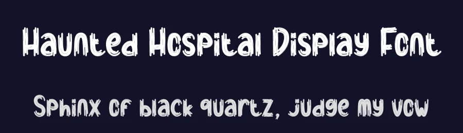 Haunted Hospital Display Font by creativeletter — Script Handwritten Font — thumbnail 2