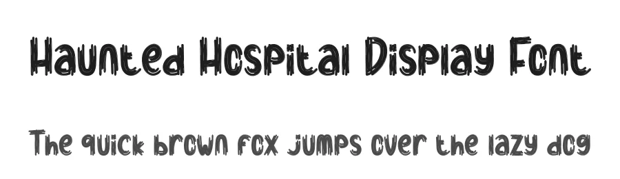 Haunted Hospital Display Font by creativeletter — Script Handwritten Font