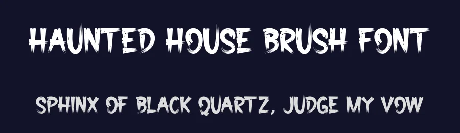 Haunted House Brush Font by creativeletter — Script Handwritten Font — thumbnail 2