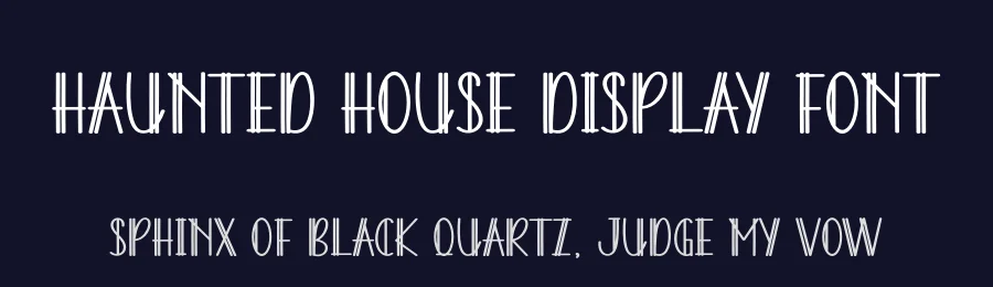 Haunted House Display Font by andikastudio — Display Font — thumbnail 2