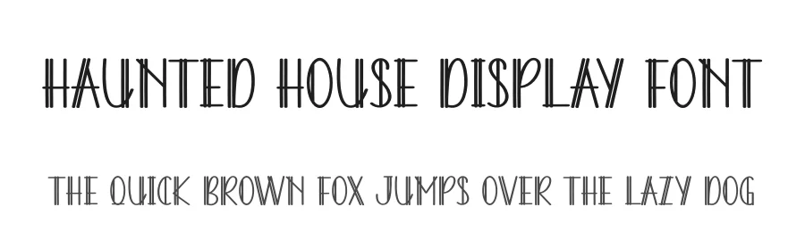 Haunted House Display Font by andikastudio — Display Font