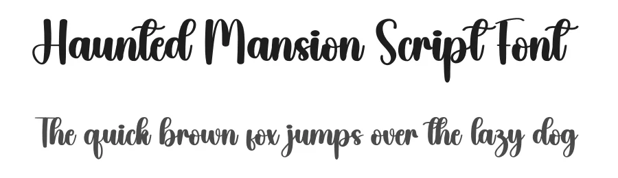 Haunted Mansion Script Font by creativeletter — Script Handwritten Font