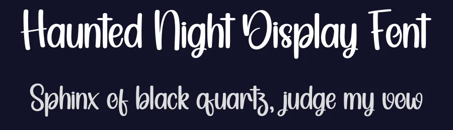 Haunted Night Display Font by andikastudio — Display Font — thumbnail 2