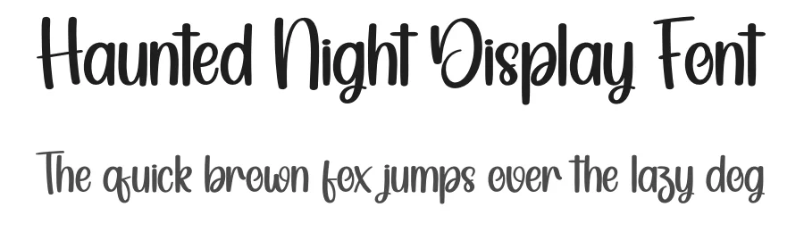 Haunted Night Display Font by andikastudio — Display Font
