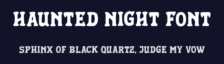 Haunted Night Font by Letterhend Studio — Display Font — thumbnail 2