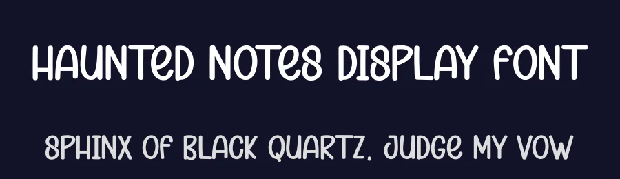 Haunted Notes Display Font by creativeletter — Display Font — thumbnail 2