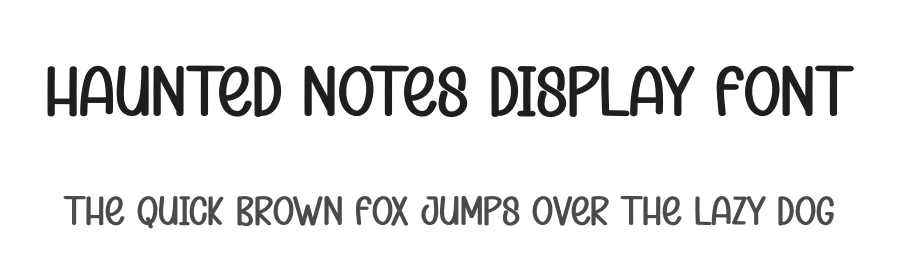 Haunted Notes Display Font by creativeletter — Display Font