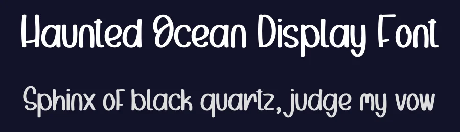 Haunted Ocean Display Font by andikastudio — Display Font — thumbnail 2