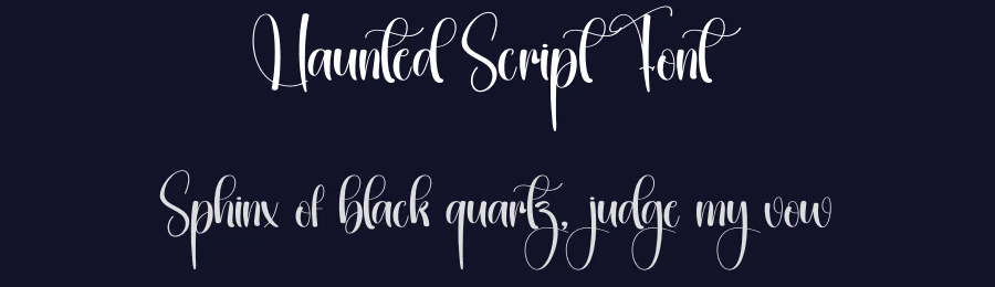Haunted Script Font by creativeletter — Script Handwritten Font — thumbnail 2