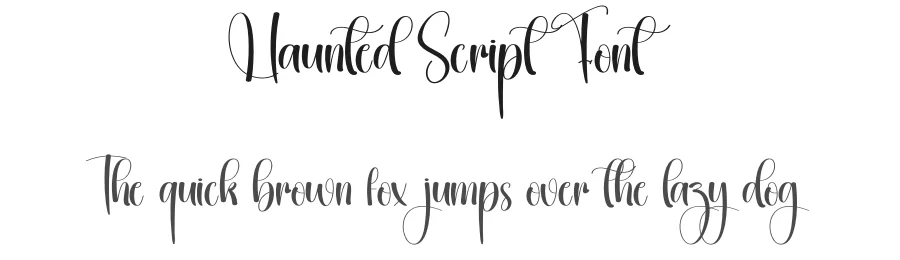 Haunted Script Font by creativeletter — Script Handwritten Font