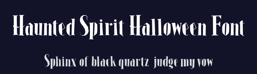 Haunted Spirit Halloween Font by Sharkshock — Display Font — thumbnail 2