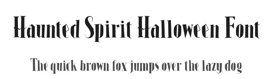 Haunted Spirit Halloween Font by Sharkshock — Display Font