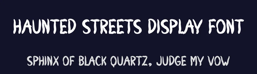 Haunted Streets Display Font by andikastudio — Display Font — thumbnail 2