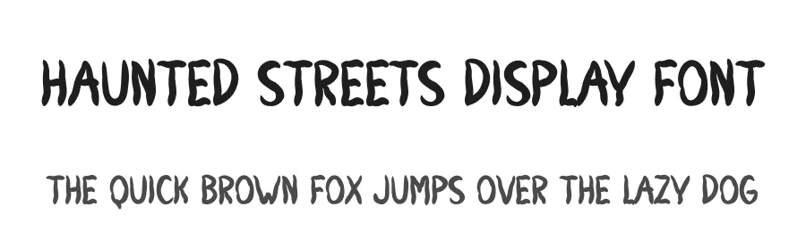 Haunted Streets Display Font by andikastudio — Display Font