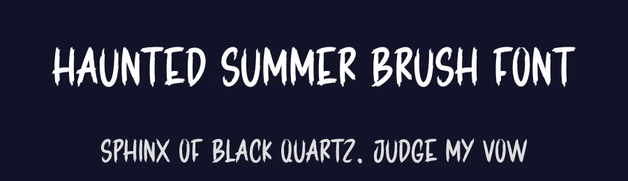 Haunted Summer Brush Font by creativeletter — Script Handwritten Font — thumbnail 2