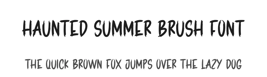 Haunted Summer Brush Font by creativeletter — Script Handwritten Font