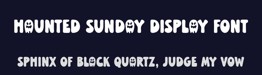 Haunted Sunday Display Font by keithzo — Display Font — thumbnail 2