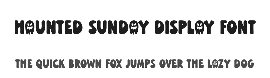 Haunted Sunday Display Font by keithzo — Display Font