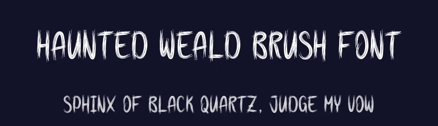 Haunted Weald Brush Font by creativeletter — Script Handwritten Font — thumbnail 2