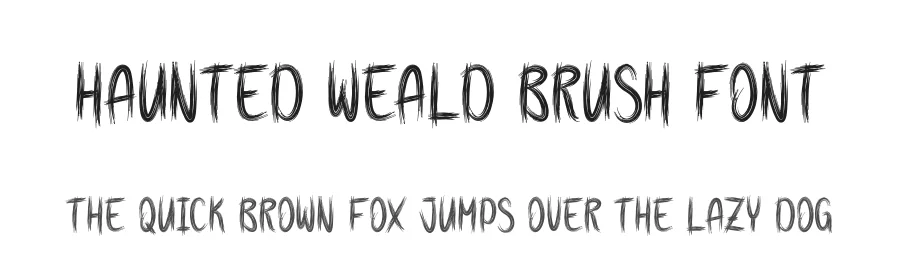 Haunted Weald Brush Font by creativeletter — Script Handwritten Font