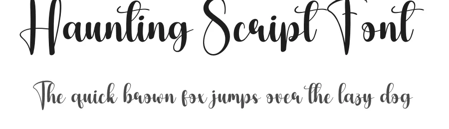 Haunting Script Font by creativeletter — Script Handwritten Font