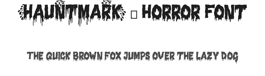 Hauntmark – Horror Font by majelis art — Decorative Font
