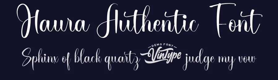 Haura Authentic Font by VinType — Script Handwritten Font — thumbnail 2