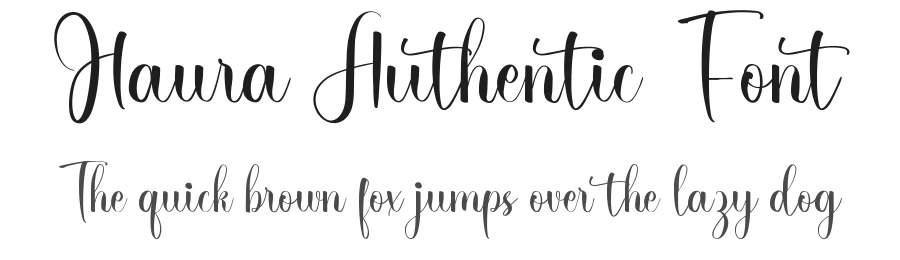 Haura Authentic Font by VinType — Script Handwritten Font
