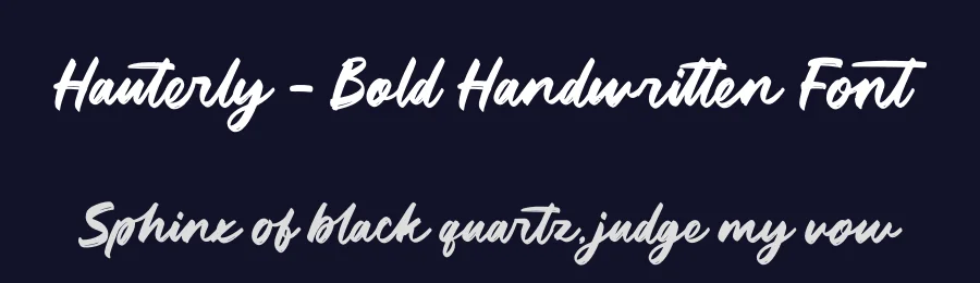 Hauterly – Bold Handwritten Font by letterenastudios — Serif Font — thumbnail 2