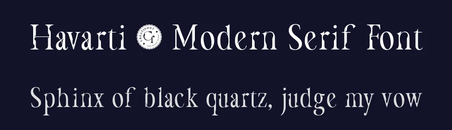 Havarti – Modern Serif Font by Creatifontstudios — Blackletter Font — thumbnail 2