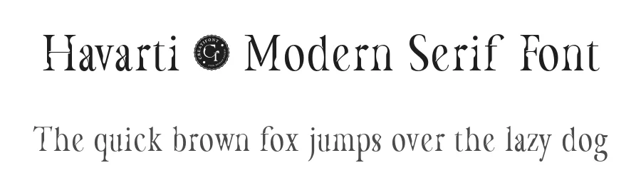 Havarti โ Modern Serif Font by Creatifontstudios โ Blackletter Font