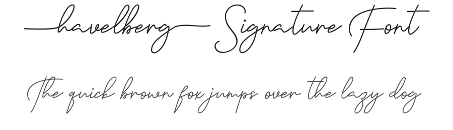 Havelberg Signature Font by edricstudio — Script Handwritten Font