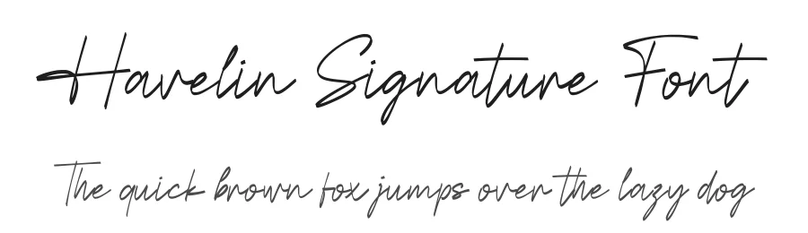 Havelin Signature Font by Funtype — Serif Font