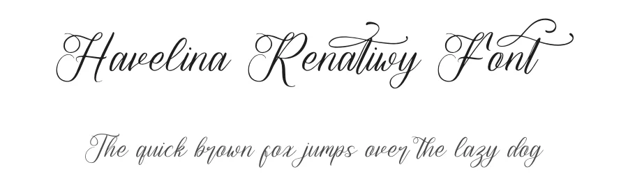 Havelina Renatiwy Font by letterenastudios — Script Handwritten Font
