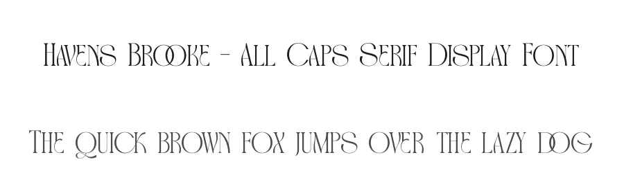 Havens Brooke – All Caps Serif Display Font by timelesstype.co — Display Font