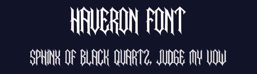 Haveron Font by MasyafiStudio — Blackletter Font — thumbnail 2