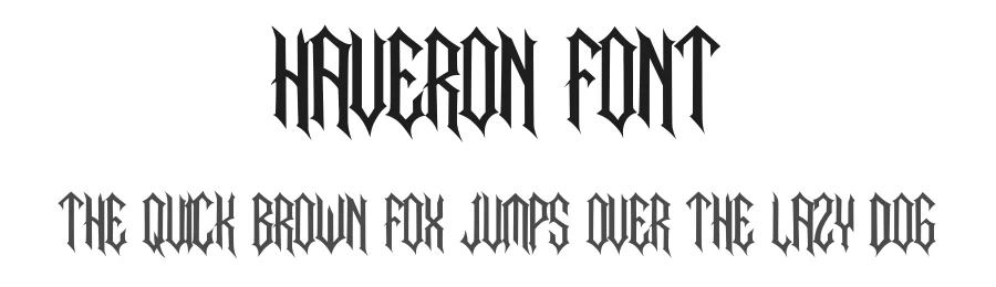 Haveron Font by MasyafiStudio — Blackletter Font