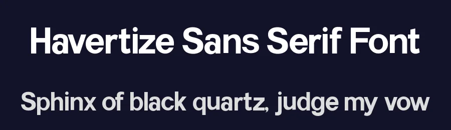 Havertize Sans Serif Font by Fachranheit — Sans Serif Font — thumbnail 2