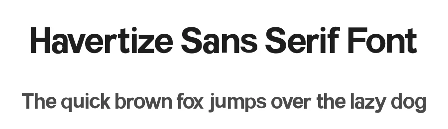 Havertize Sans Serif Font by Fachranheit — Sans Serif Font