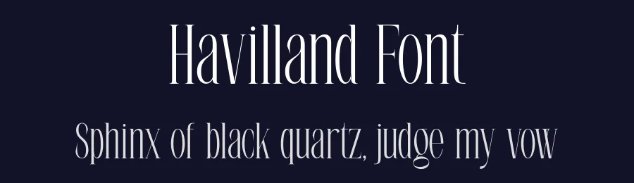 Havilland Font by hyperactype — Serif Font — thumbnail 2