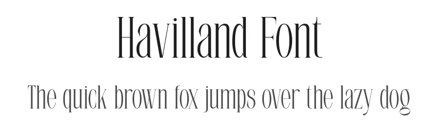 Havilland Font by hyperactype — Serif Font