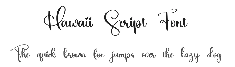 Hawaii Script Font by creativeletter — Script Handwritten Font