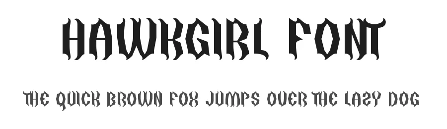 Hawkgirl Font by noahtype — Decorative Font