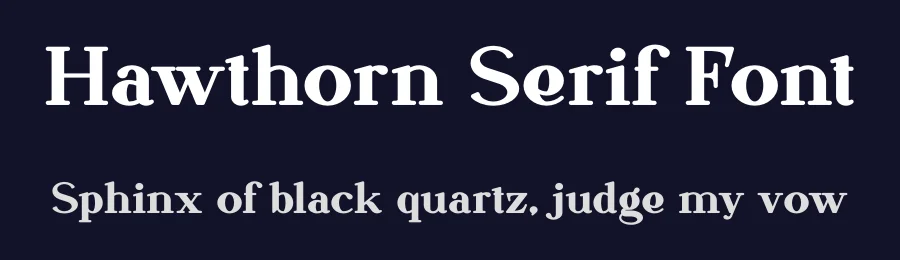 Hawthorn Serif Font by vpcreativeshop — Display Font — thumbnail 2