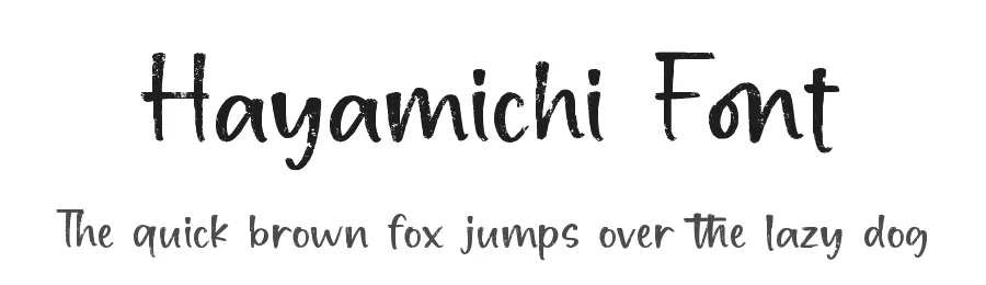 Hayamichi Font by qwrtype — Script Handwritten Font