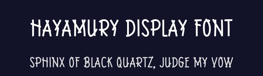HAYAMURY Display Font by creativeletter — Decorative Font — thumbnail 2